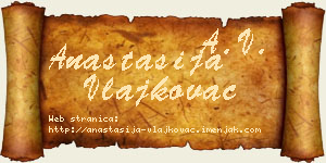 Anastasija Vlajkovac vizit kartica